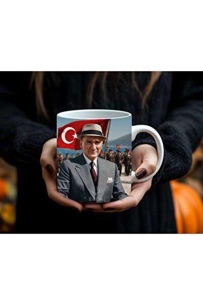 Evion Mustafa Kemal Atatürk Portrayed Special Collection Porcelain Mug