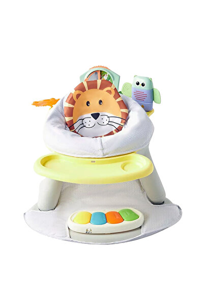 Little Learners كرسي أطفال 2 في 1 مع أرجوحة وصينية أنشطة - تصميم أسد