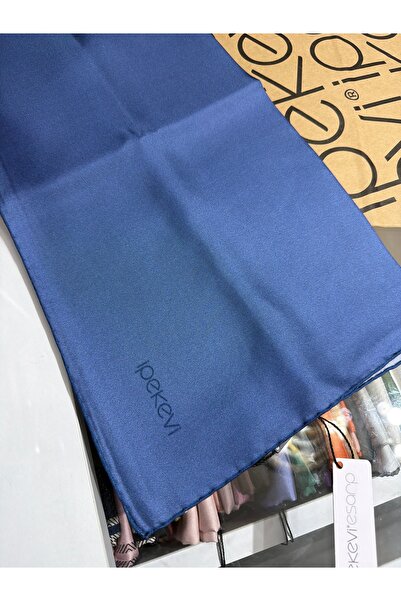 ipekevi ΜΟΝΟΧΡΩΜΟ ΜΕΤΑΞΩΤΟ ΦΑΝΕΛΑΚΙ ΤΥΠΟΥ TWILL ΣΚΟΥΡΟ ΜΠΛΕ 01116