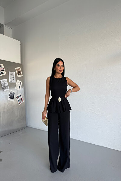 KAMACI BUTİK Bel Toka Detailled Jumpsuit