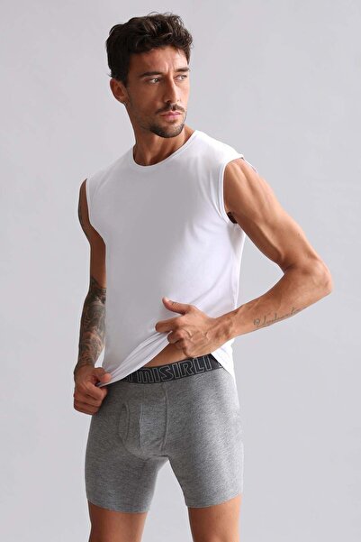 Aytuğ&Mısırlı Egyptian Modal by Tencel Hercules Slim Fit Crew Neck Sports Ath...