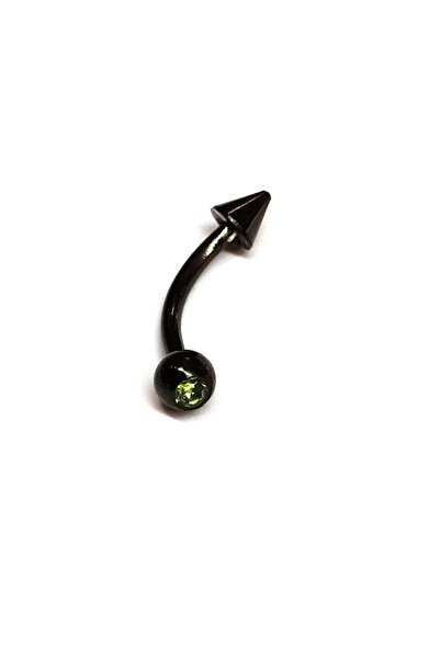 AMALFİ Σκουλαρίκια Piercing, Αξεσουάρ, Σκουλαρίκι Μπάρα από Ατσάλι, Πράσινο