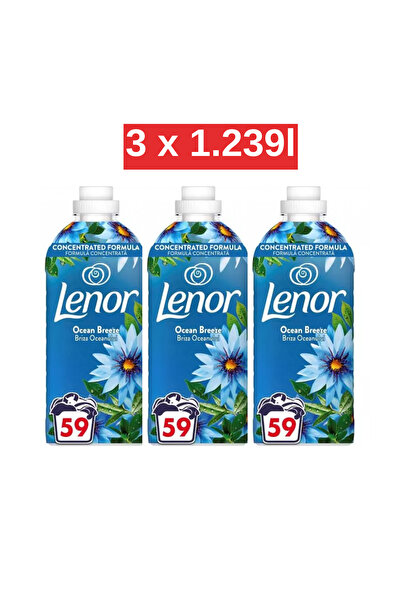 lenor Pachet 3x Balsam de rufe Ocean Breeze 1.239l (total 177 spalari)