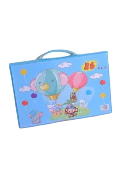 Leno 86 PCS Art And Craft Coloring Set For Kids Drawing And Painting Kit With...