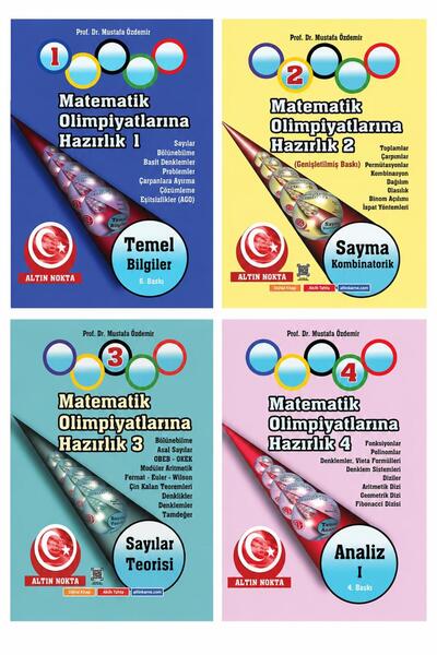 Altın Nokta Yayınları Matematik Olimpiyatlarına Hazırlık-1. 2. 3. ve 4. Kitap (4 Kitap)