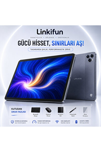 linkifun Tablet | 10.1" IPS Ekran • 4GB RAM • 32GB Hafıza • 8000mAh Batarya •...
