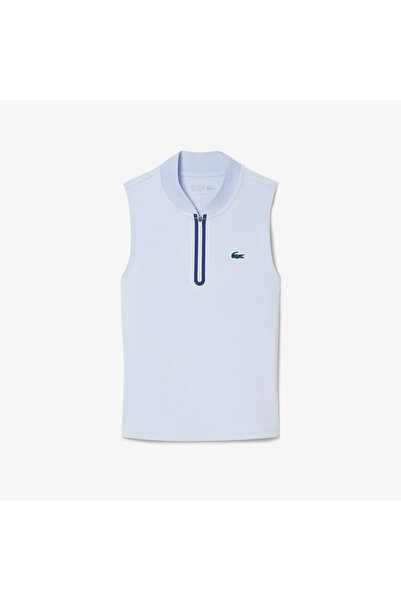 Lacoste SPORT Kadın Regular Fit Kolsuz Mavi Polo