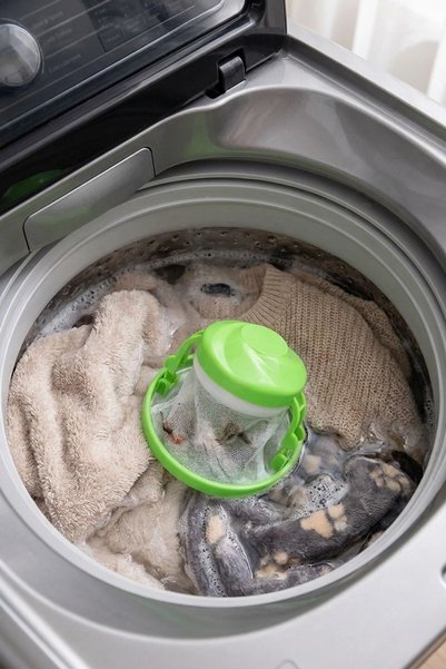 Buffer ®   Washing Machine Lint Collector Filter – Washable Hair, Fur, Lint, and Pet Hair Catcher Ap