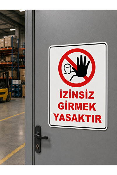 ünalgrup No Trespassing Warning Sign Dekota Pvc 25X35 cm Uv Printing Warning ...