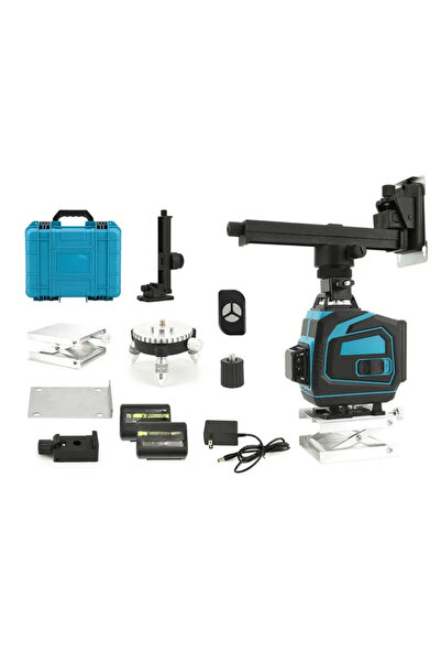 Vivendo Kit Nivela Laser, autonivelare, telecomanda, linii verzi, 4x360°, tre...