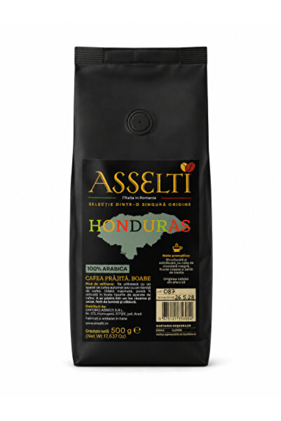 Asselti Boabe de cafea Honduras, 100% Arabica, Single Origin, prăjite în Ital...