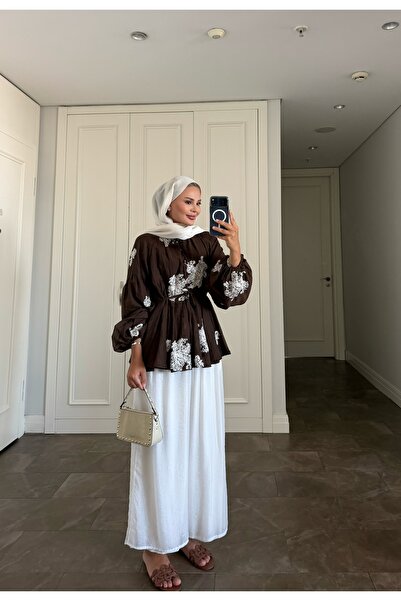 MODA S&S BZLİNE Embroidered Design Jacket and Pants Set