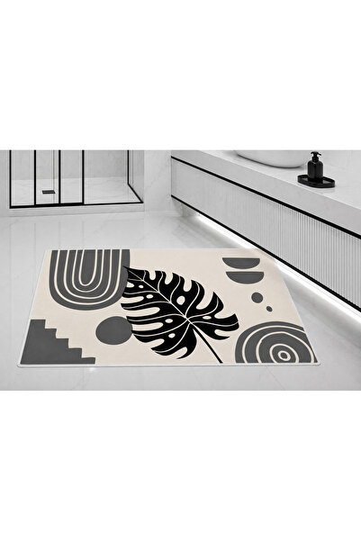 Hayal Dekoratif Kaymaz Taban Yıkanabilir Banyo Paspas Takımı Dijital Baskılı 40x60-50x70-60x90'cm