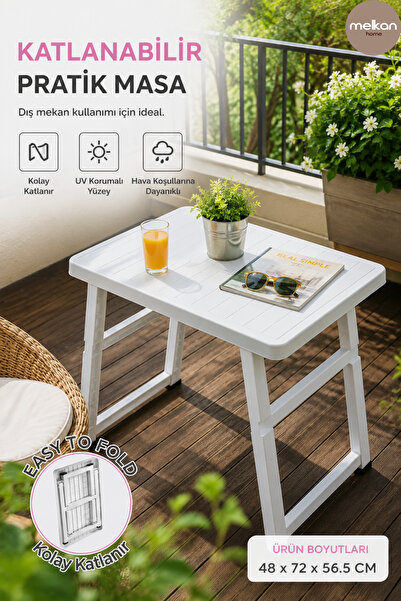 Melkan Home Portatif Katlanır Masa – Çok Amaçlı Katlanabilir Piknik, Kamp ve ...