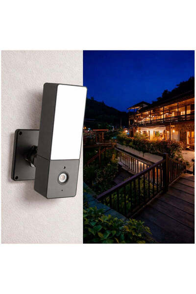 Vivendo Camera supraveghere 4K exterior cu senzor miscare reflector si aplica...