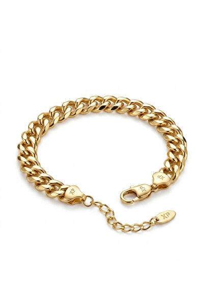 Nuggita Tok Chain Detailed Steel Bracelet