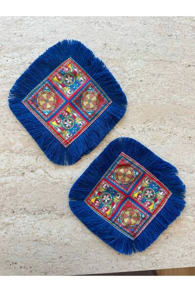 adenkahome Mi̇lano Series, Fringed Serving Napkin (2 Pieces)