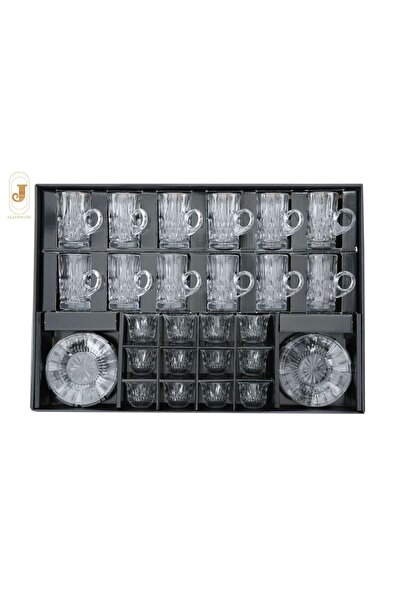 aljahwari 36Pcs Luxury Crystal Tea Set and Coffee Set Ab-54796