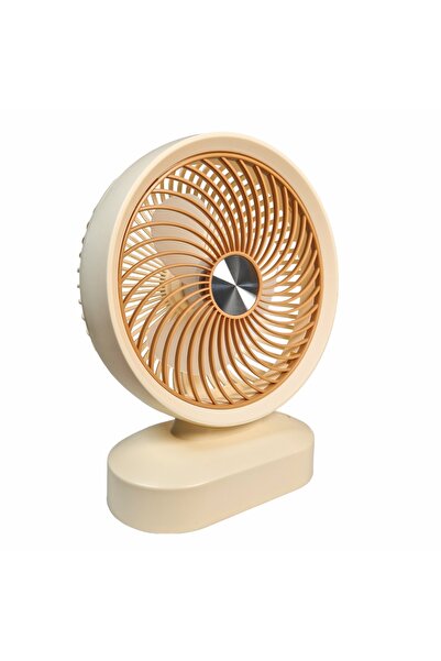 Naimeed Company Ventilator, cu baterie, Naimeed D5850, USB, Crem, 197x255x78mm