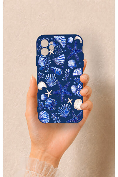 Vip Case iPhone 11 Uyumlu Deniz Kabuğu Desenli Silikon Kılıf