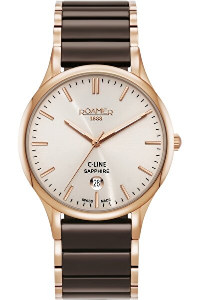 Roamer Ceas de damă/bărbătesc 658833 49 35 63 — aur roz, stil bijuterie