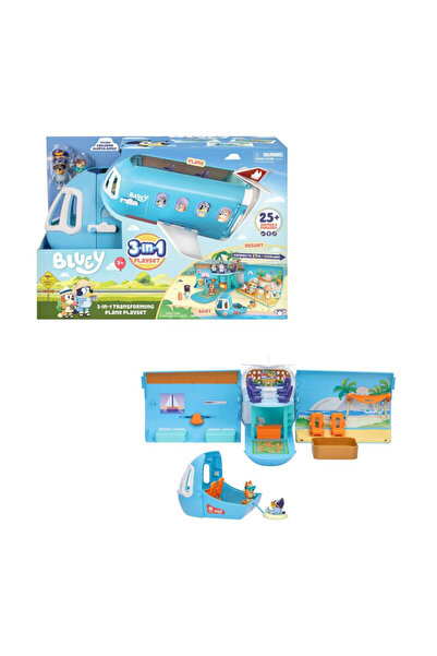 bluey 3'ü 1 Arada Dönüşen Uçak Oyun Seti 17670