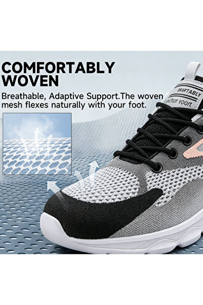 SOSENFER Women's Outdoor Shoes, Breathable Jogging Shoes With Fashionable Sof...