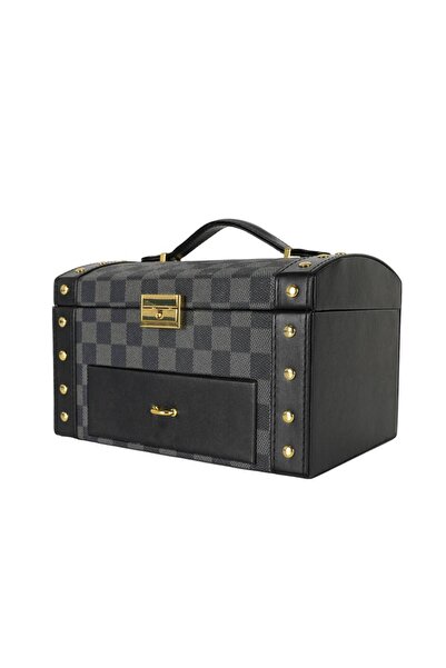 Assoda Asada Luxury Jewelry Storage Box with Drawer and Lock Multi-Purpose Je...