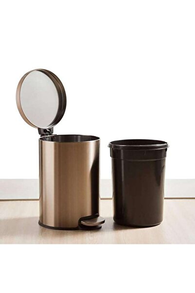 PAN HOME Roman Soft Close Metal Pedal Bin With Fingerprint Resistant 12l 31.5...