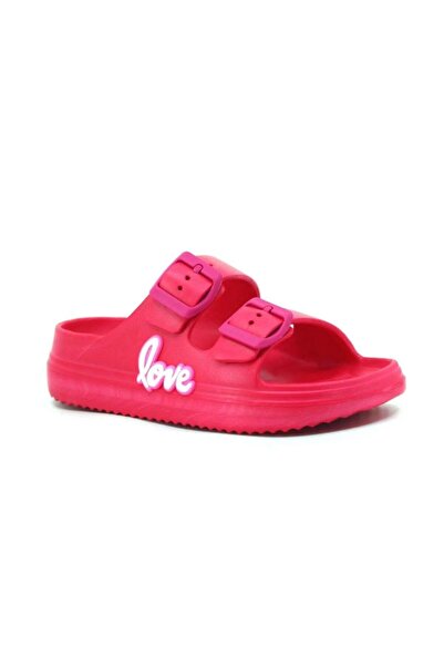 rs riva shoes Момичешки EVA чехли с двойна катарама и детайл  "любов ", леки ...