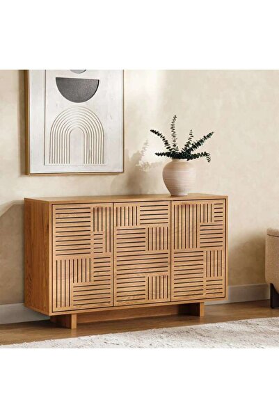 PAN HOME Ahweri Shoe Rack 16 Pairs With 3 Door Veneer - Beige
