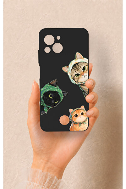 Vip Case Reeder S23 Pro Max Uyumlu Kedi Ekibi Desenli Silikon Kılıf
