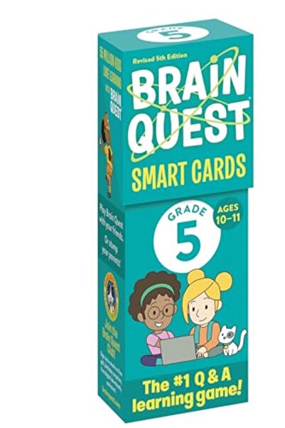 Hachette بطاقات ذكية من Brain Quest للصف الخامس - الطبعة الخامسة المنقحة