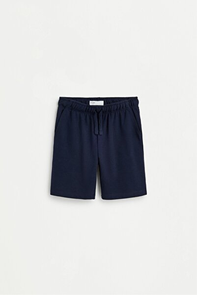 LEFTIES Pamuklu jogger bermuda
