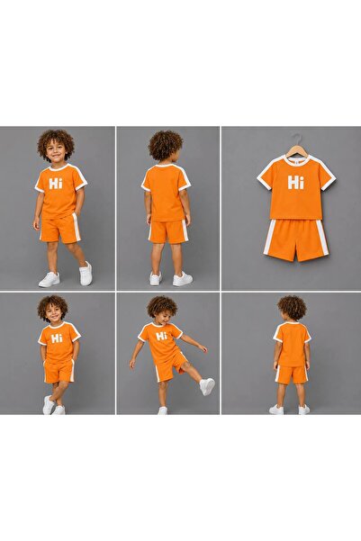 MonAlisa Kids طقم شورت مطبوع للجنسين