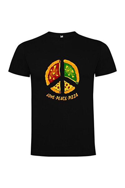 iLovePrints Pizza Peace Sign Tshirt
