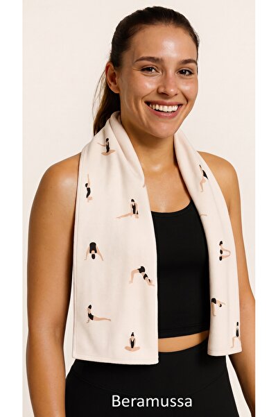 Beramussa Digital Printed Sports Towel Fitness Towel - 50X100 Cm, Woman Doing...