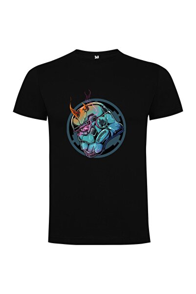 iLovePrints Glowing Mecha Bird Helmet Tshirt