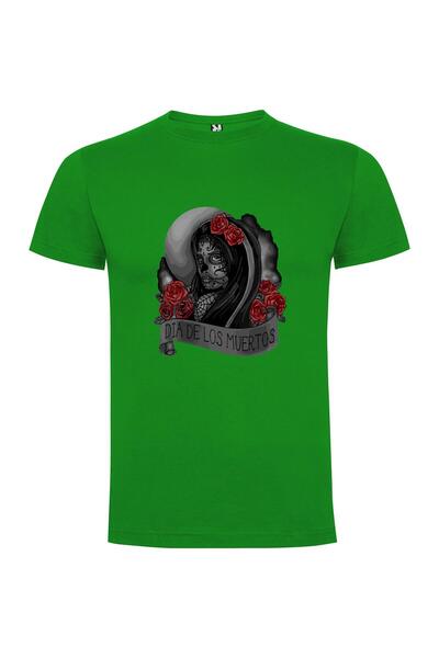iLovePrints Rose-haired Day of the Dead Tshirt