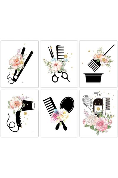 ESSESORIES Hair Salon , Women Fashion Bathroom , Scissors Hair Dryer Curling ...