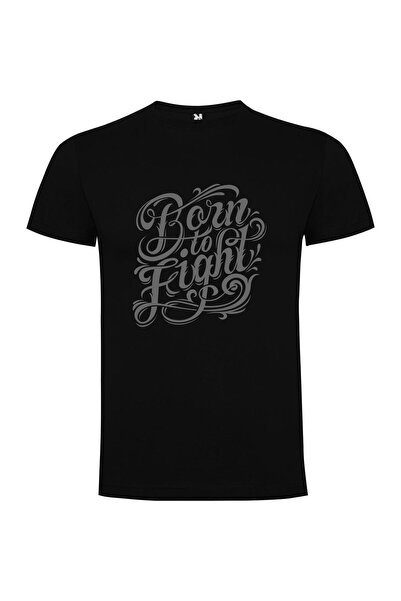 iLovePrints Fighter's Legacy Typography Tshirt