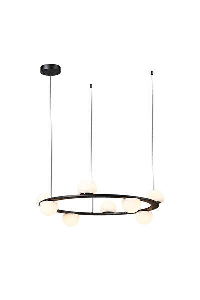 ARlight PDC 565-8 Πολυφωτο 8/Φ Led Μαυρο με Γλομπους 8x7W 3000K 3300 Lum 0104589