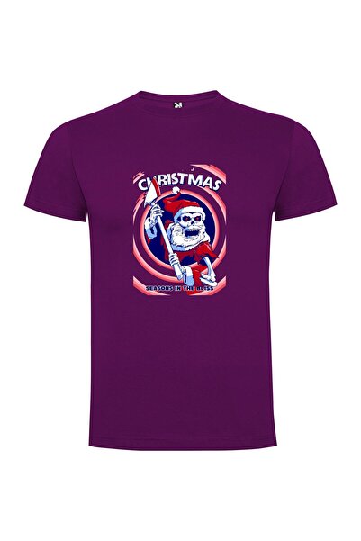 iLovePrints Santa's Skeleton Merry Tee Tshirt