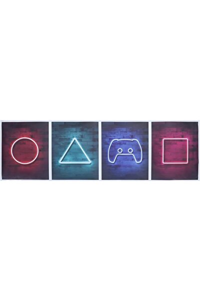 ESSESORIES Jojofuny Neon Gaming Gamer Neon Sign Game Anime Poster Wall Art Ro...