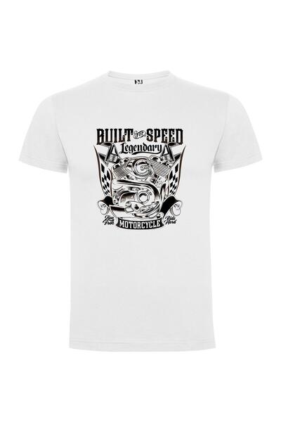 iLovePrints Built & Bold Motorcycles Tshirt