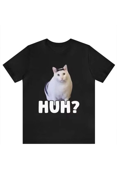 Karakedi Black''Huh?''' Cats Unisex T-Shirt