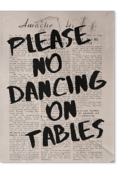 ESSESORIES Retro Newspaper Funny Black White Please Aesthetic Poster Wall Art...