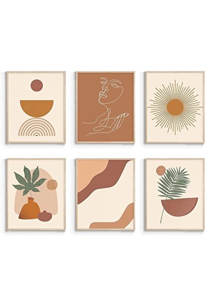 ESSESORIES Abstract Fall Boho Autumn Minimalist Modern Aesthetic Poster Wall ...