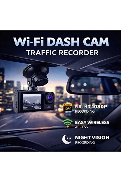 iqraafashion Full HD 1080P Car Dash Camera Black Box WiFi Traffic Recorder