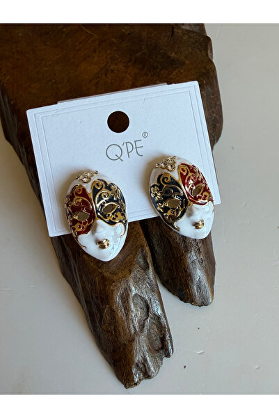 Rupen Kraft Colorful Mask Earrings Mask Earrings Masked Earrings Mask Earring